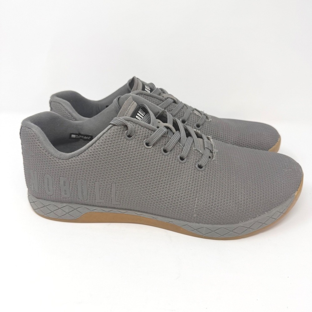 NOBULL SuperFabric Trainer Grey Mens Size 12 Cross Training Shoes Gym Workout